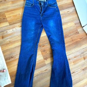 Pastel Jeans New York Los Angeles/Womens Distressed Flare Leg Raw Hem Size 13/14